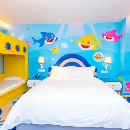Shark Baby Family Double Bed Room