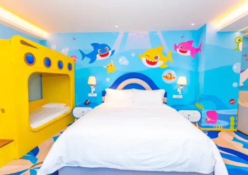 Shark Baby Family Double Bed Room