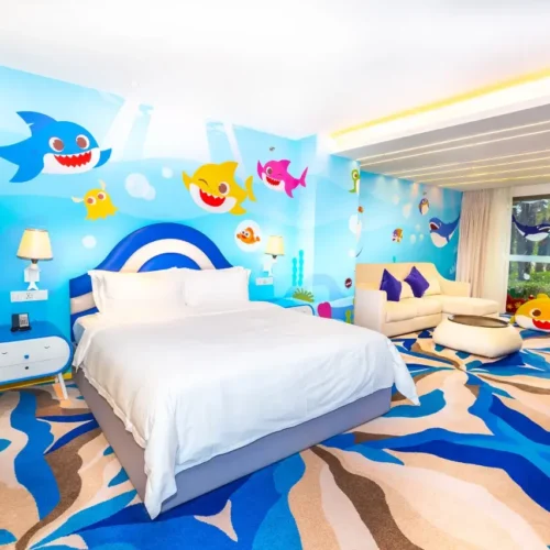 Shark Baby Family Double Bed Room