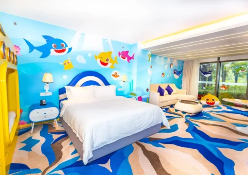 Shark Baby Family Double Bed Room