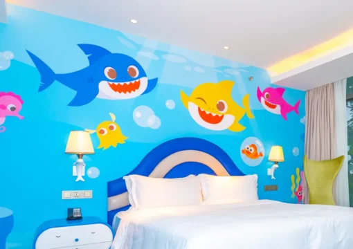 Shark Baby Family Double Bed Room